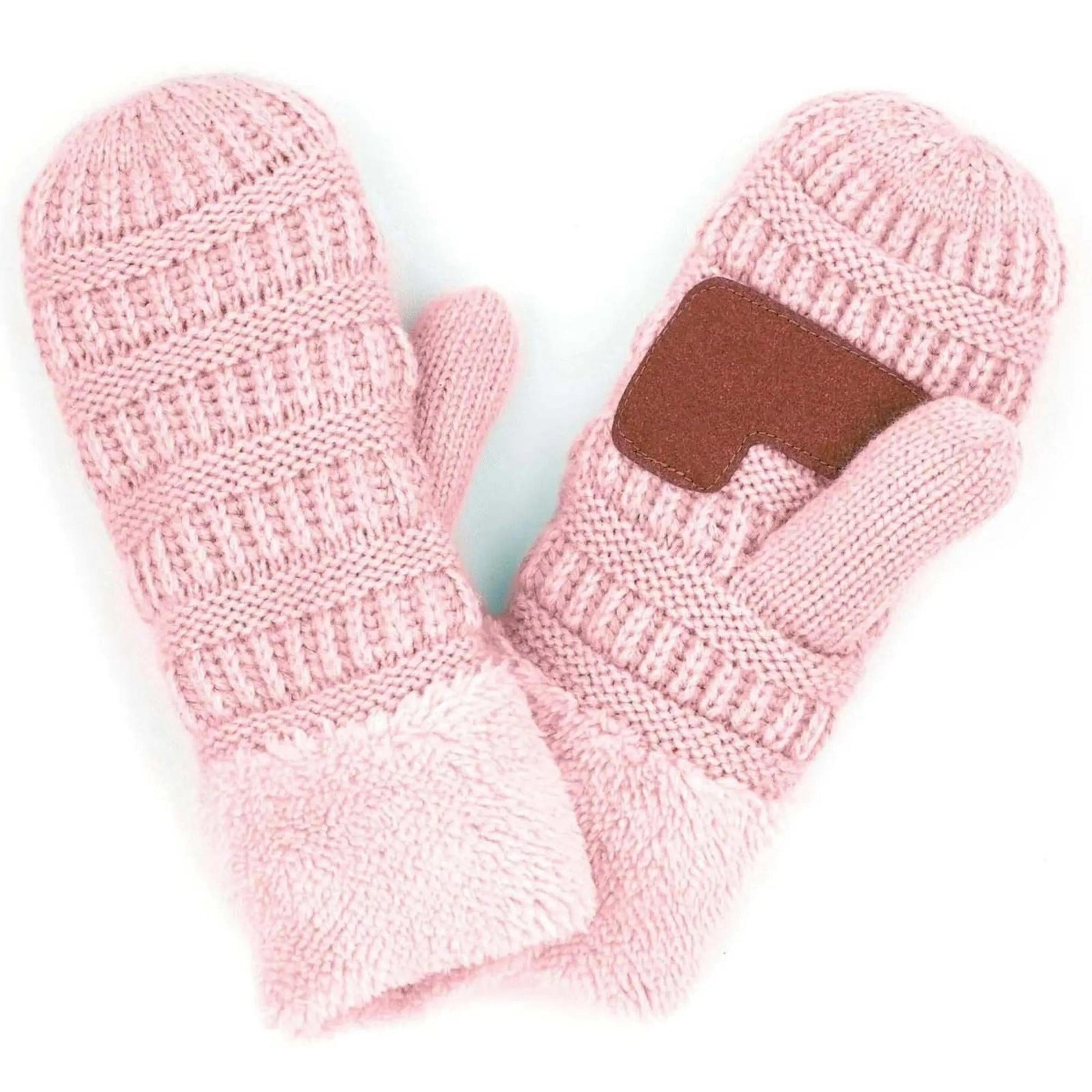 CC Brand Sherpa Lined Mittens Unisex Winter Accessories - Truly Contagious