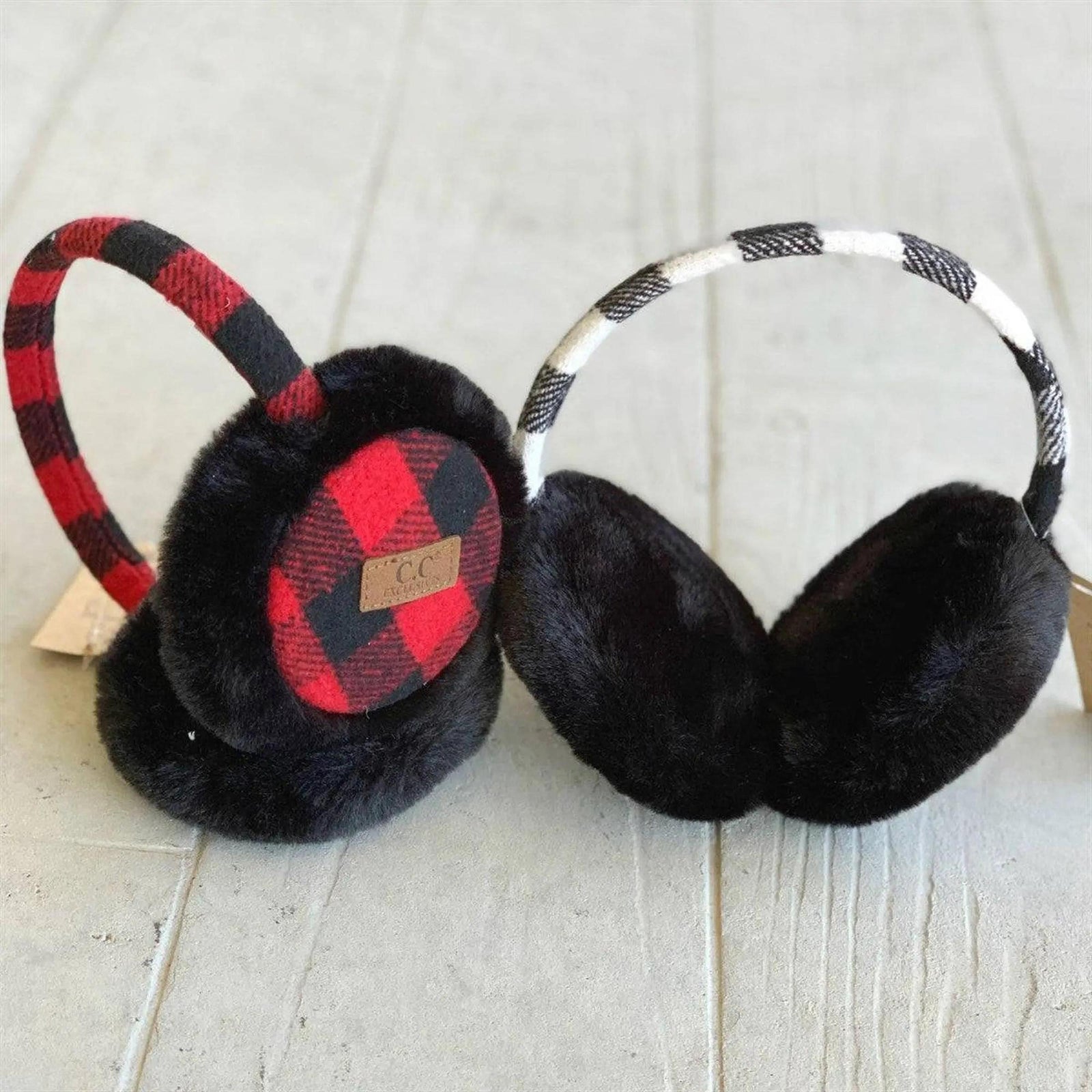 CC Buffalo Plaid Earmuff - Truly Contagious