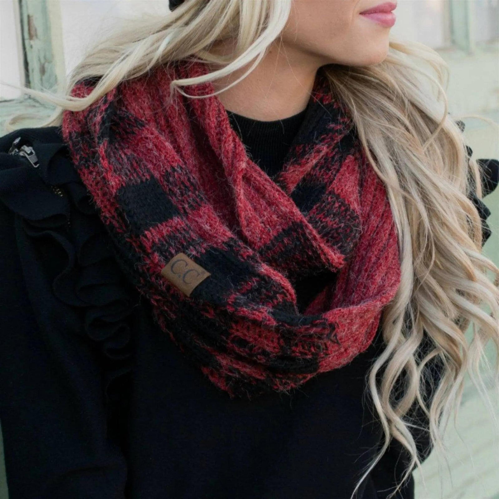 CC Buffalo Plaid Scarf - Truly Contagious