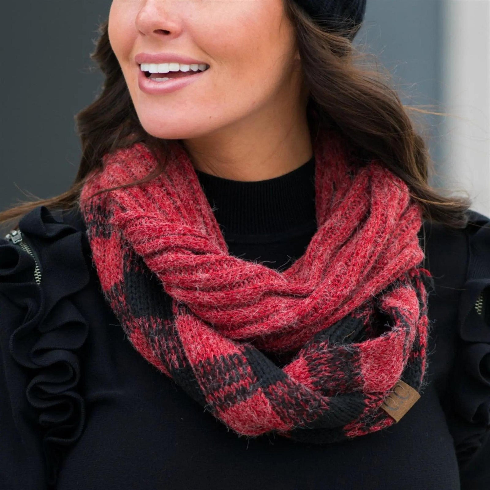 CC Buffalo Plaid Scarf - Truly Contagious
