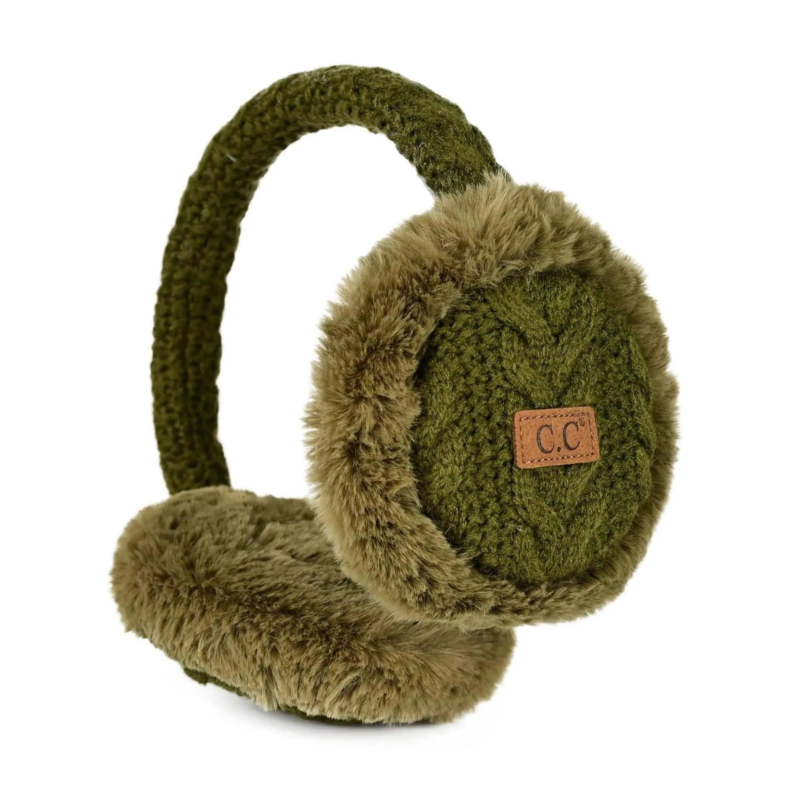 CC Cable Knit Earmuffs - Truly Contagious