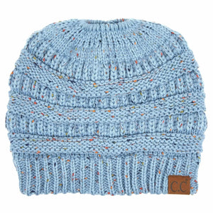 CC Cozy Confetti Bun Ponytail Beanies Hats - Truly Contagious
