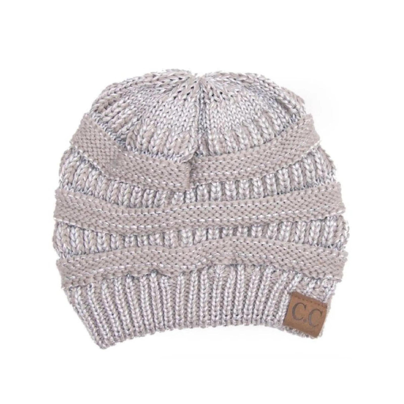 CC Cozy Metallic Cable Knit Skully Beanies Hats - Truly Contagious