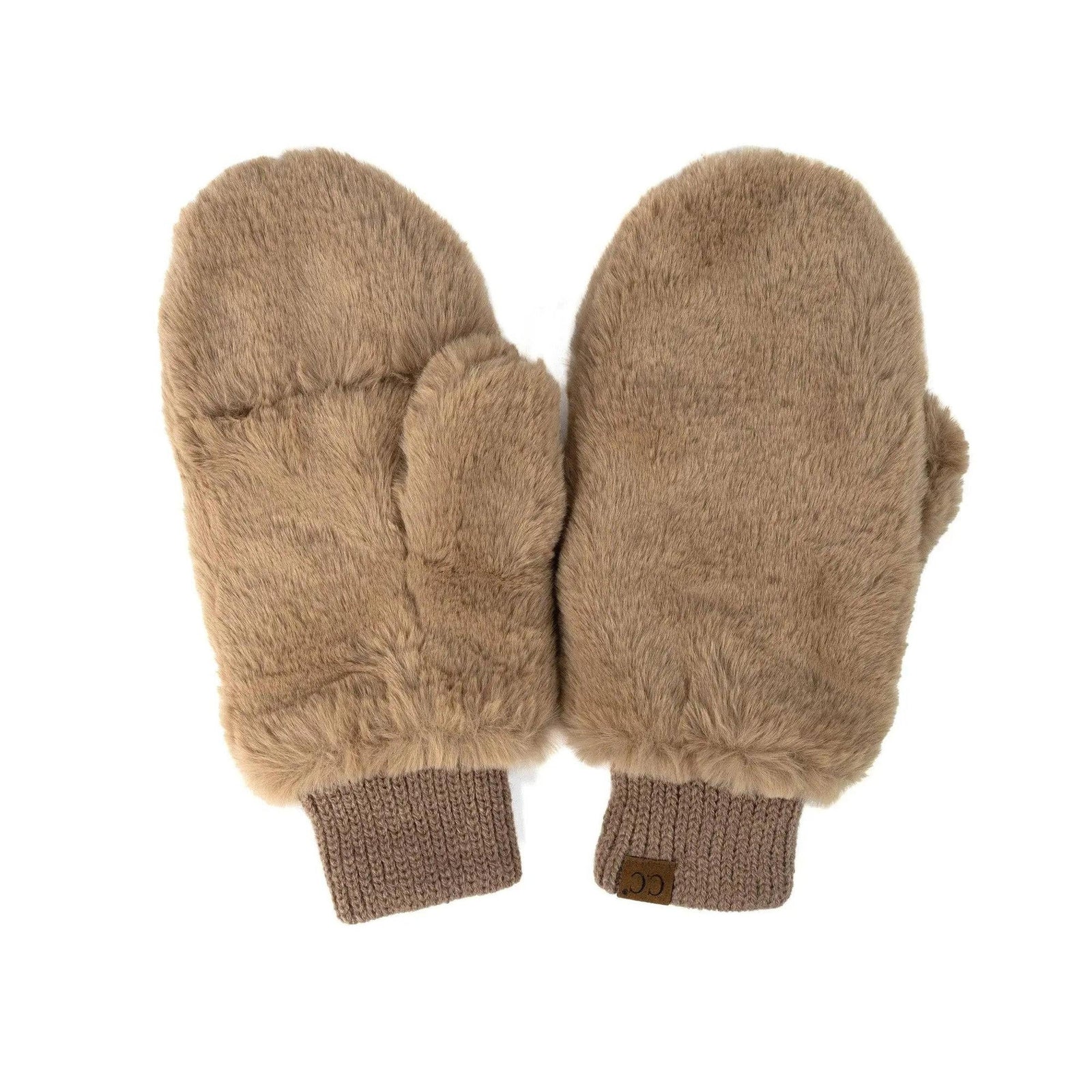 CC Faux Fur Touchscreen Accessible Mittens - Truly Contagious