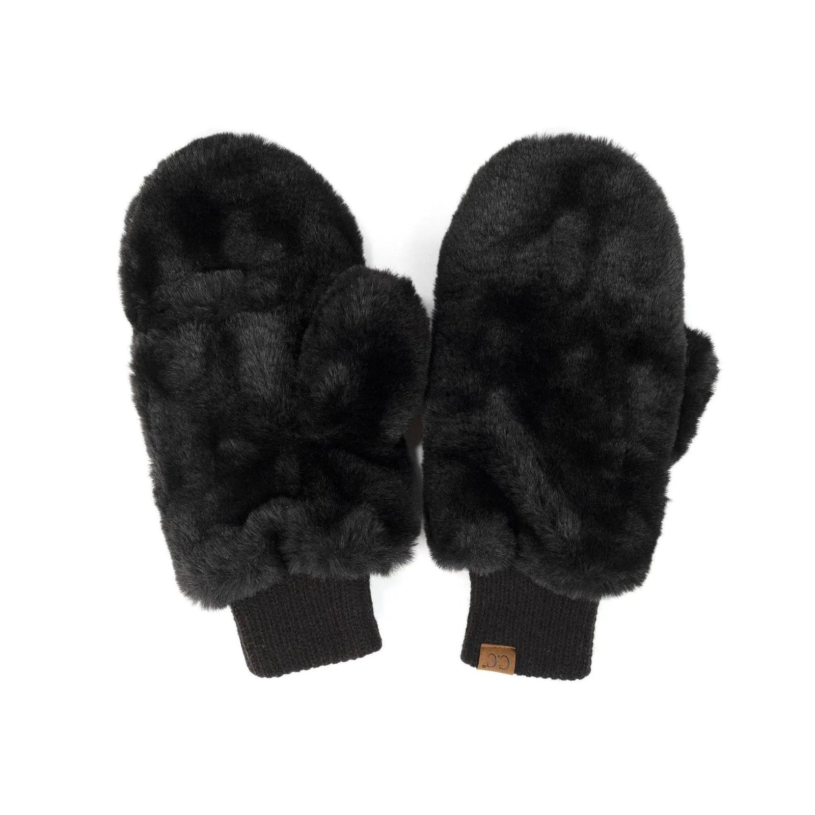 CC Faux Fur Touchscreen Accessible Mittens - Truly Contagious