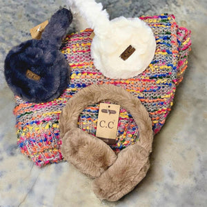 CC Faux Plush Earmuffs - Truly Contagious