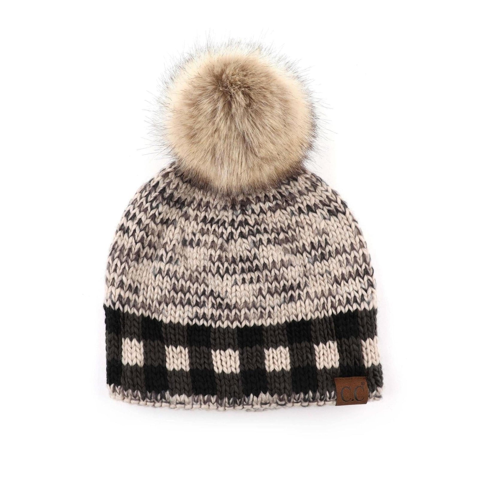 CC Fire Cozy Buffalo Plaid Beanie - Truly Contagious