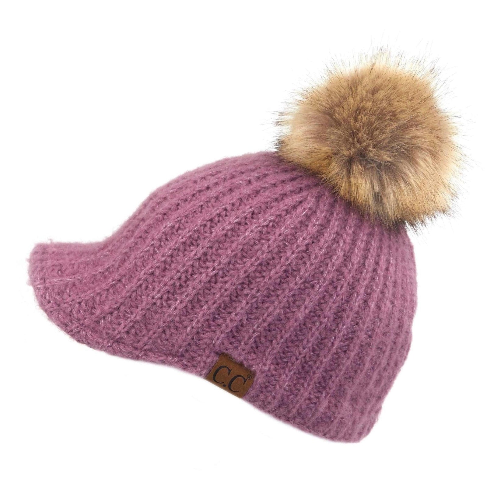 CC Kid and Adult Sizes Winter Knitted Ball Cap Beanie - Truly Contagious