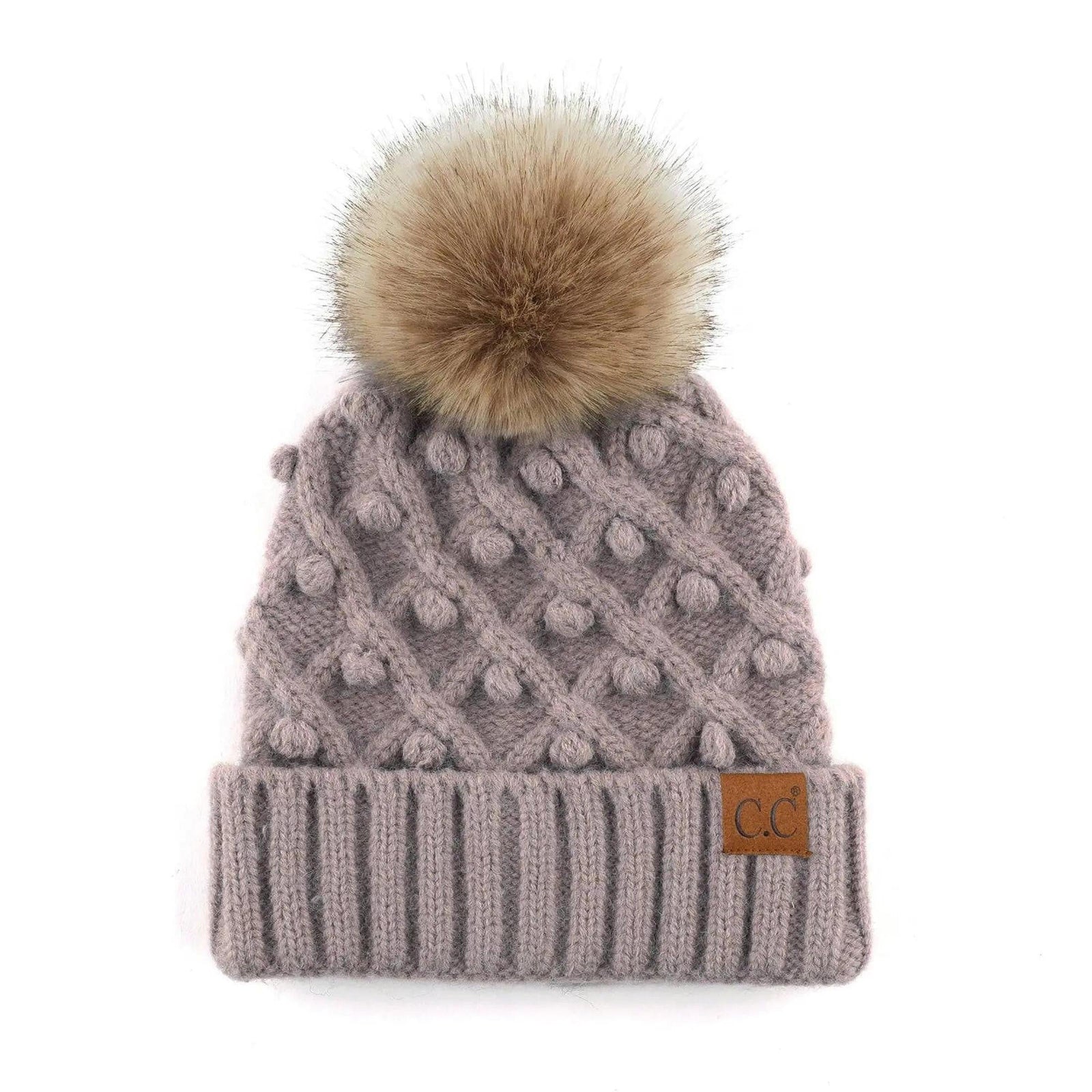 CC Kids and Adult Crafted Pom Detail Beanies Hats - Truly Contagious