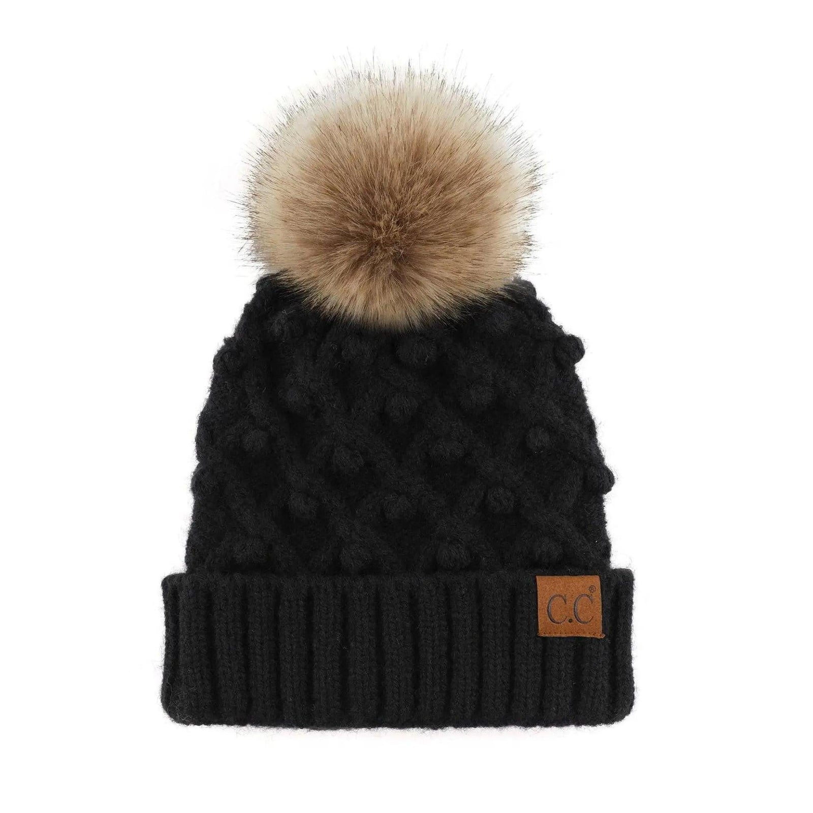 CC Kids and Adult Crafted Pom Detail Beanies Hats - Truly Contagious