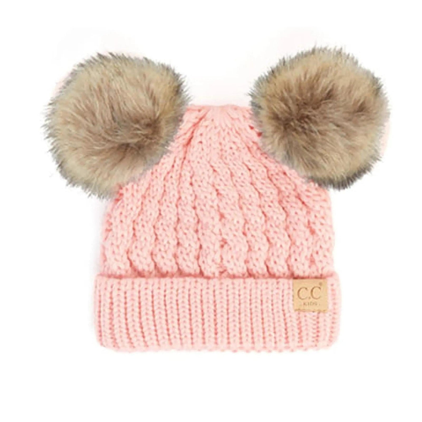 CC Kids Double Pom Beanies Hats - Truly Contagious