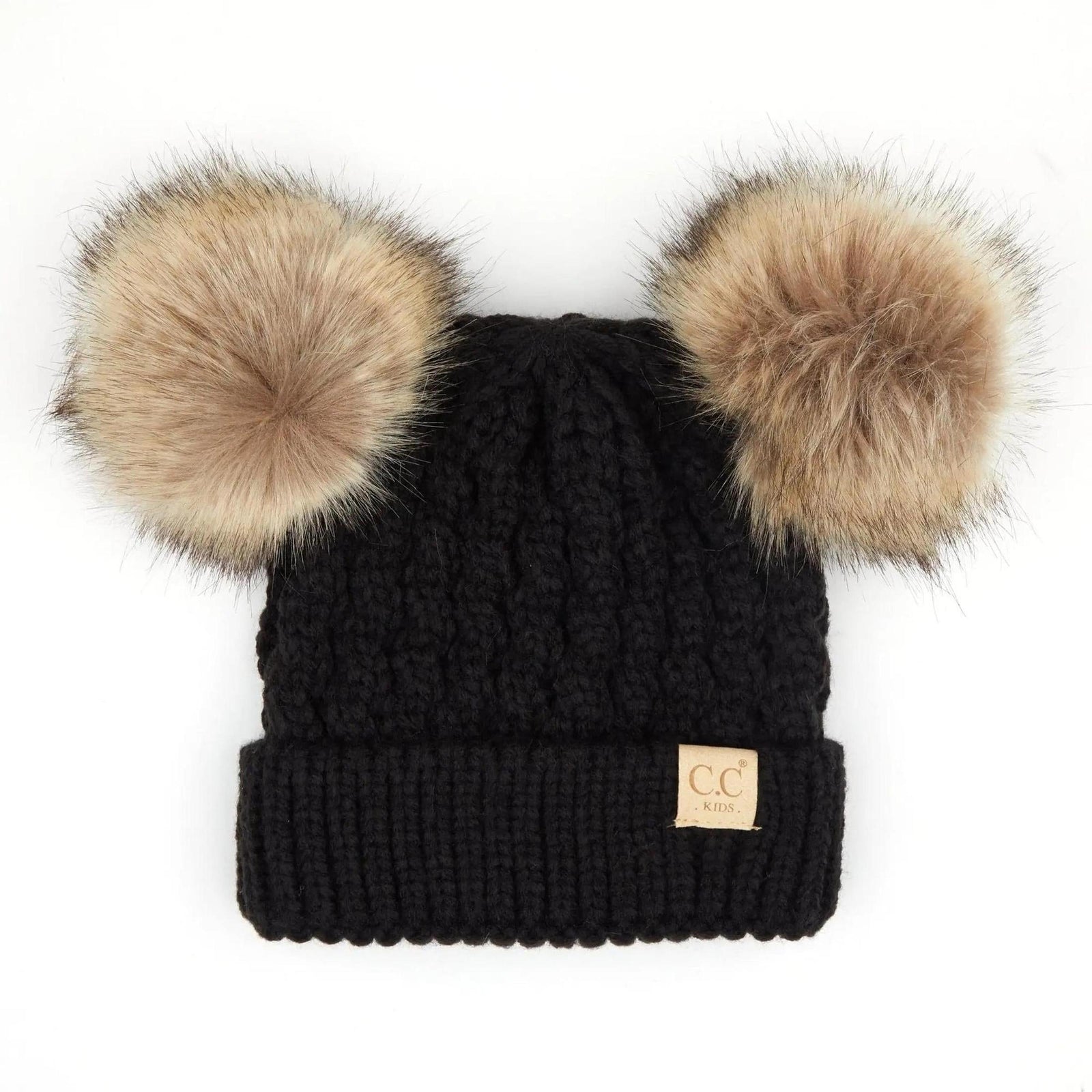 CC Kids Double Pom Beanies Hats - Truly Contagious