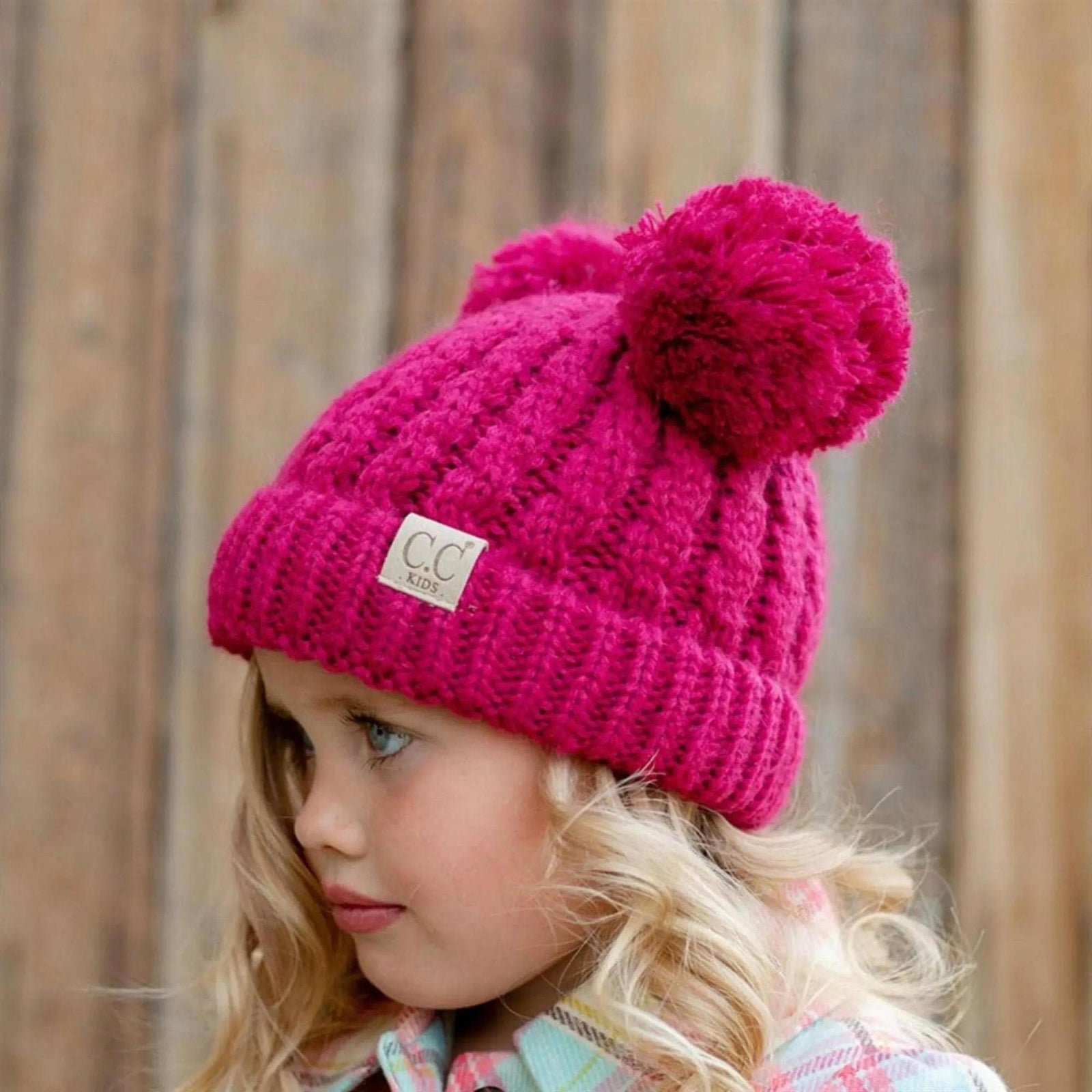 CC Kids Double Pom Kids Toddler to Adult Winter Beanies - Truly Contagious