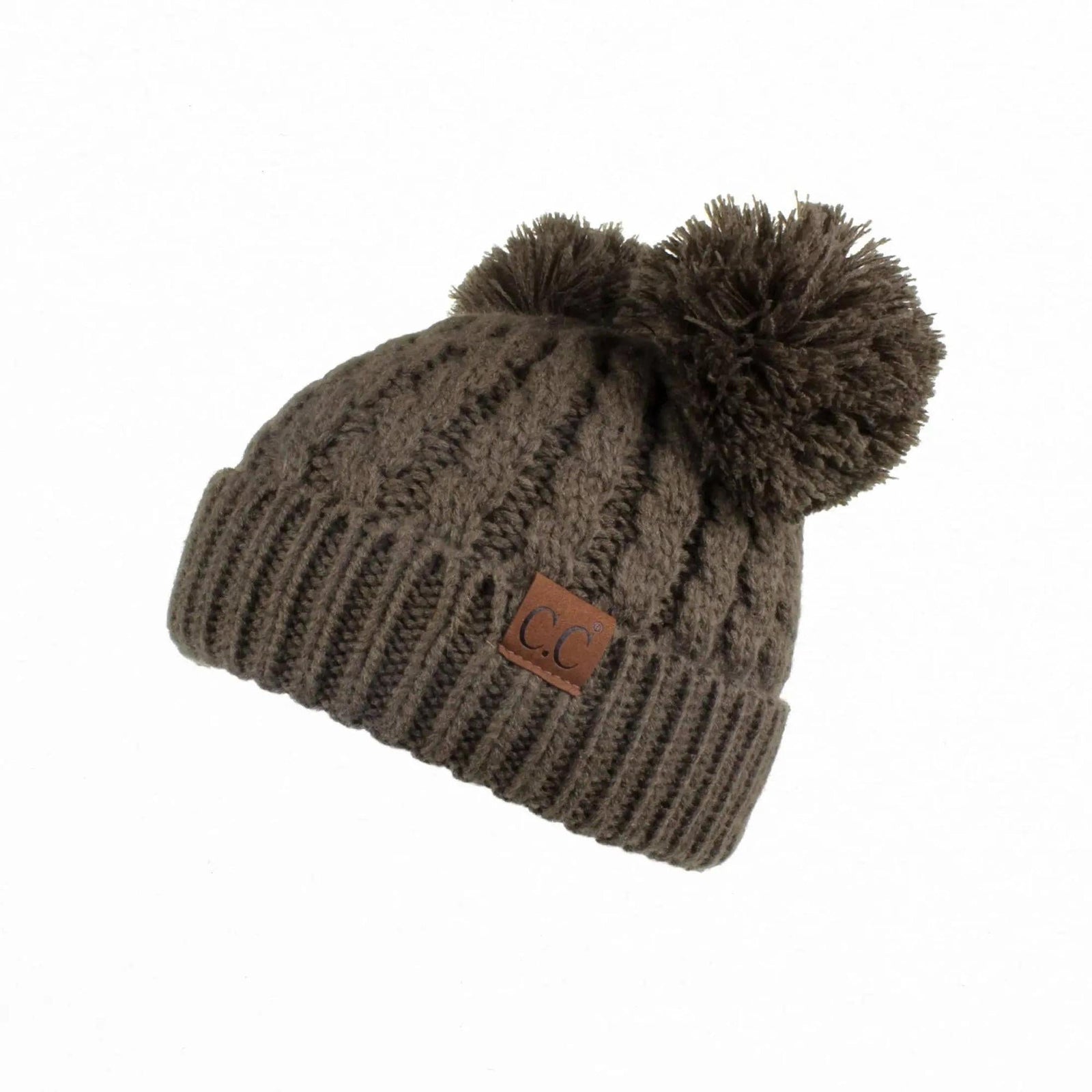 CC Kids Double Pom Kids Toddler to Adult Winter Beanies - Truly Contagious