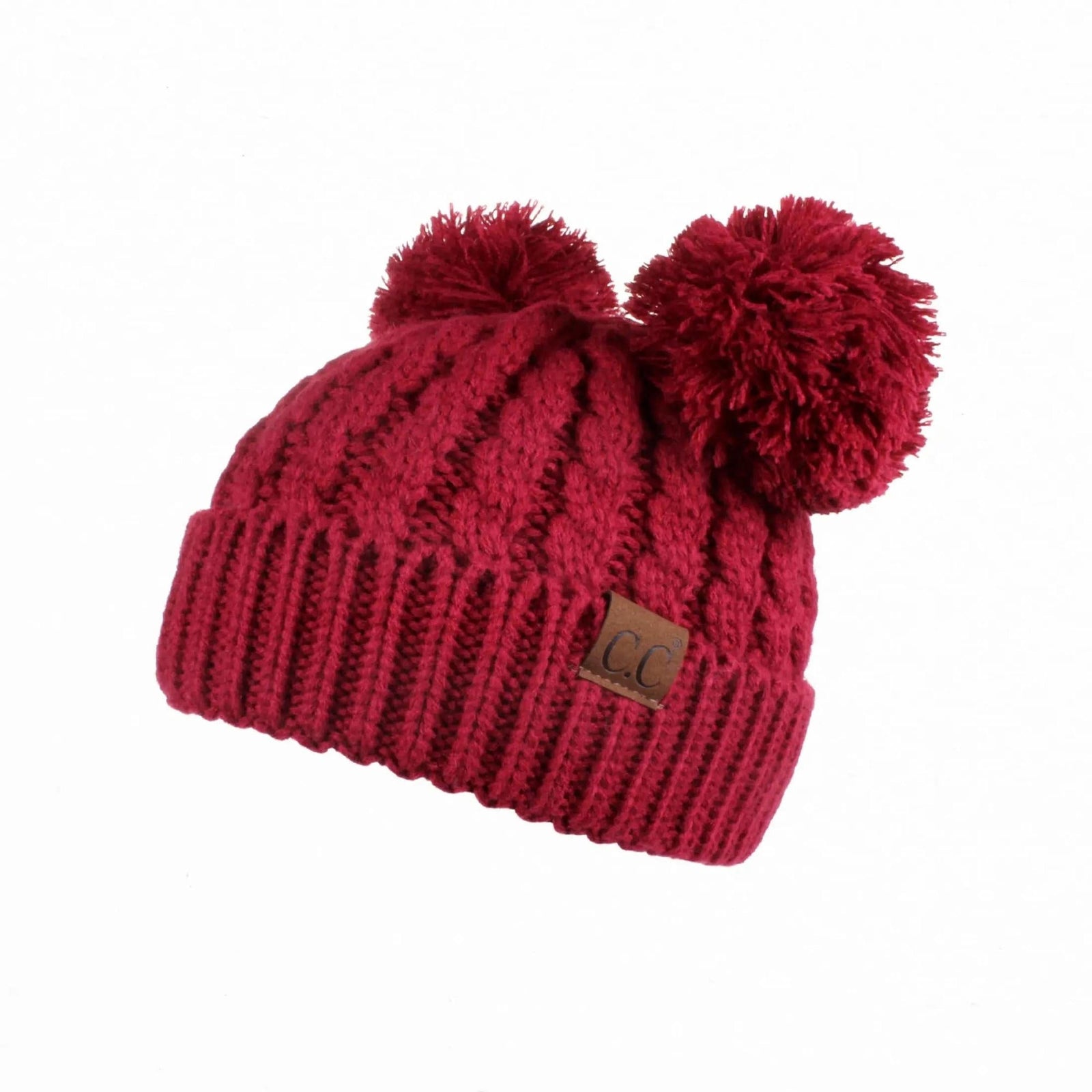 CC Kids Double Pom Kids Toddler to Adult Winter Beanies - Truly Contagious
