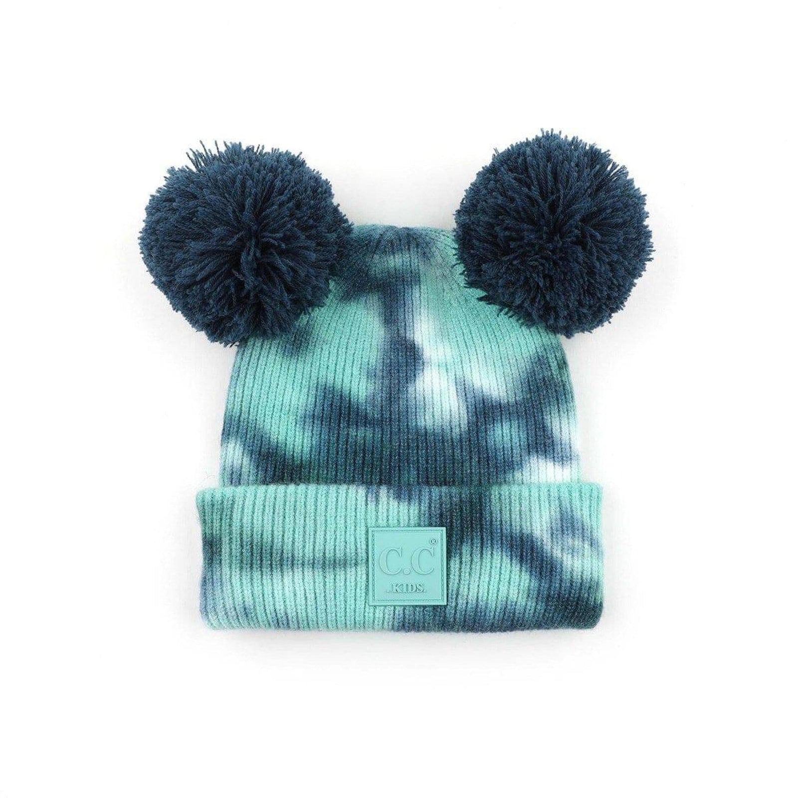 CC Kids Pom Pom Tie - Dye Beanies Hats - Truly Contagious