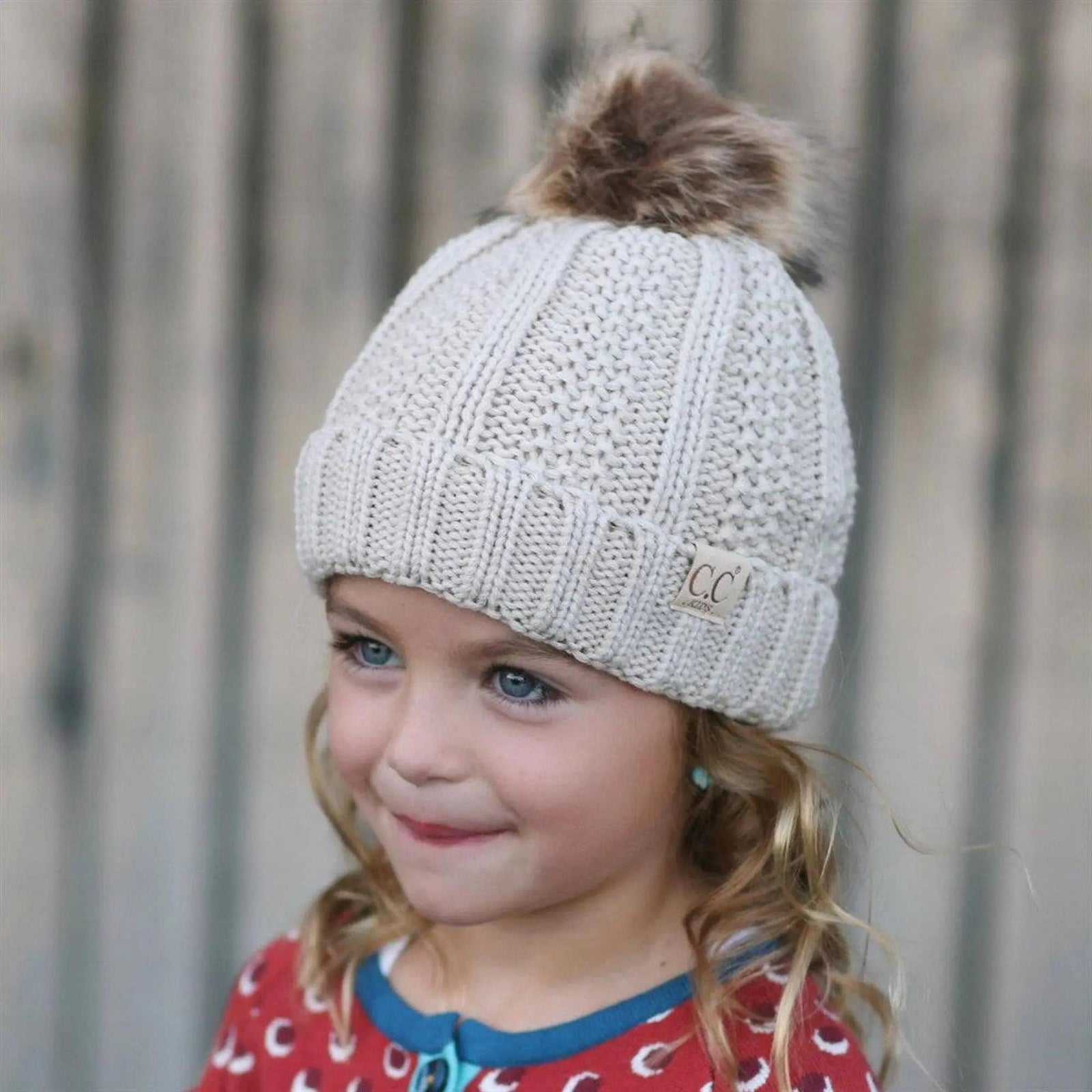 CC Kids Trending Pom Lined Beanies Hats - Truly Contagious