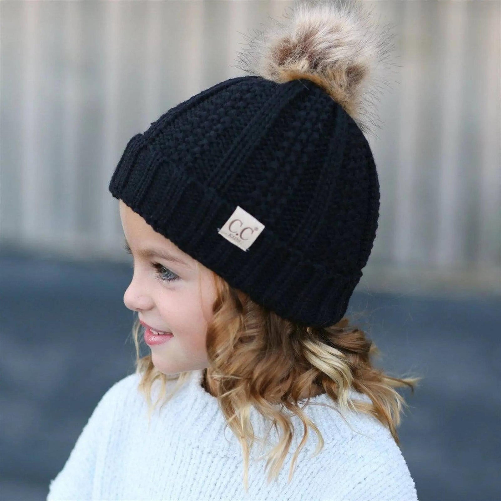 CC Kids Trending Pom Lined Beanies Hats - Truly Contagious