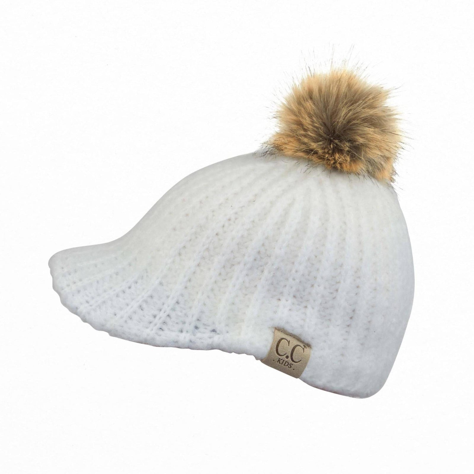 CC Knitted Kids Toddler and Adult Pom Ball Cap Beanie - Truly Contagious
