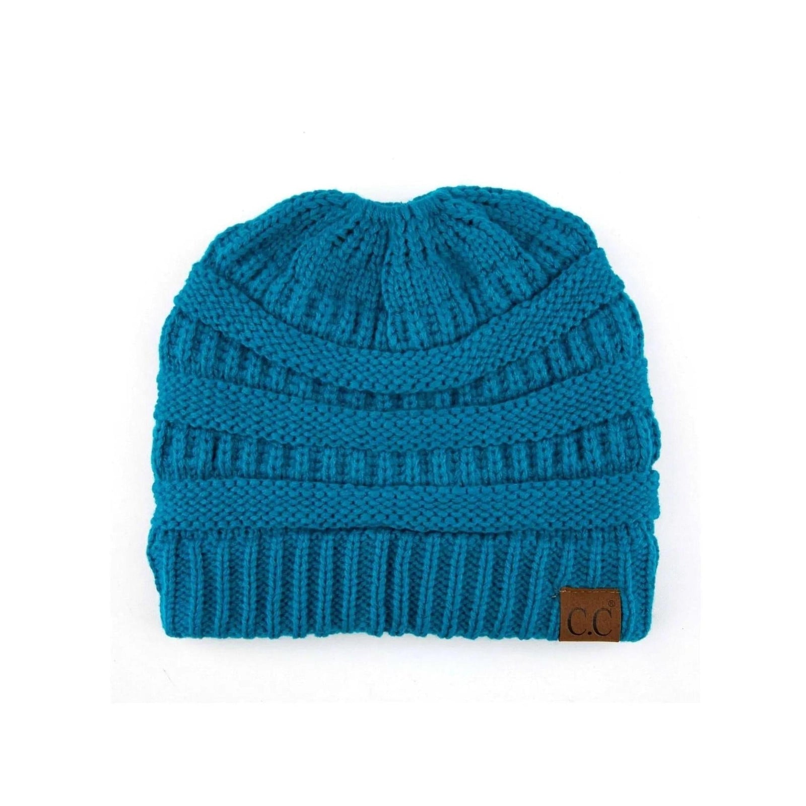 CC Messy Bun Adults and Kids Ponytail Beanies Hats - Truly Contagious