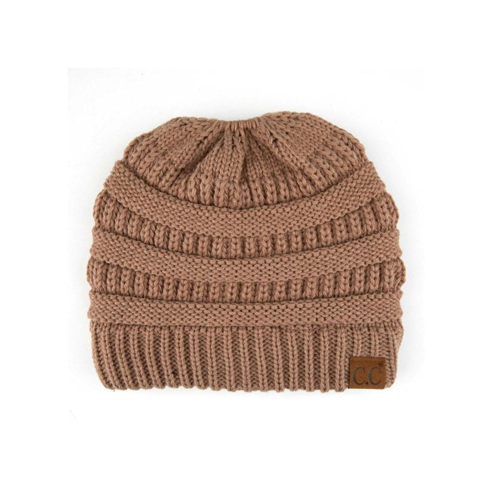 CC Messy Bun Adults and Kids Ponytail Beanies Hats - Truly Contagious