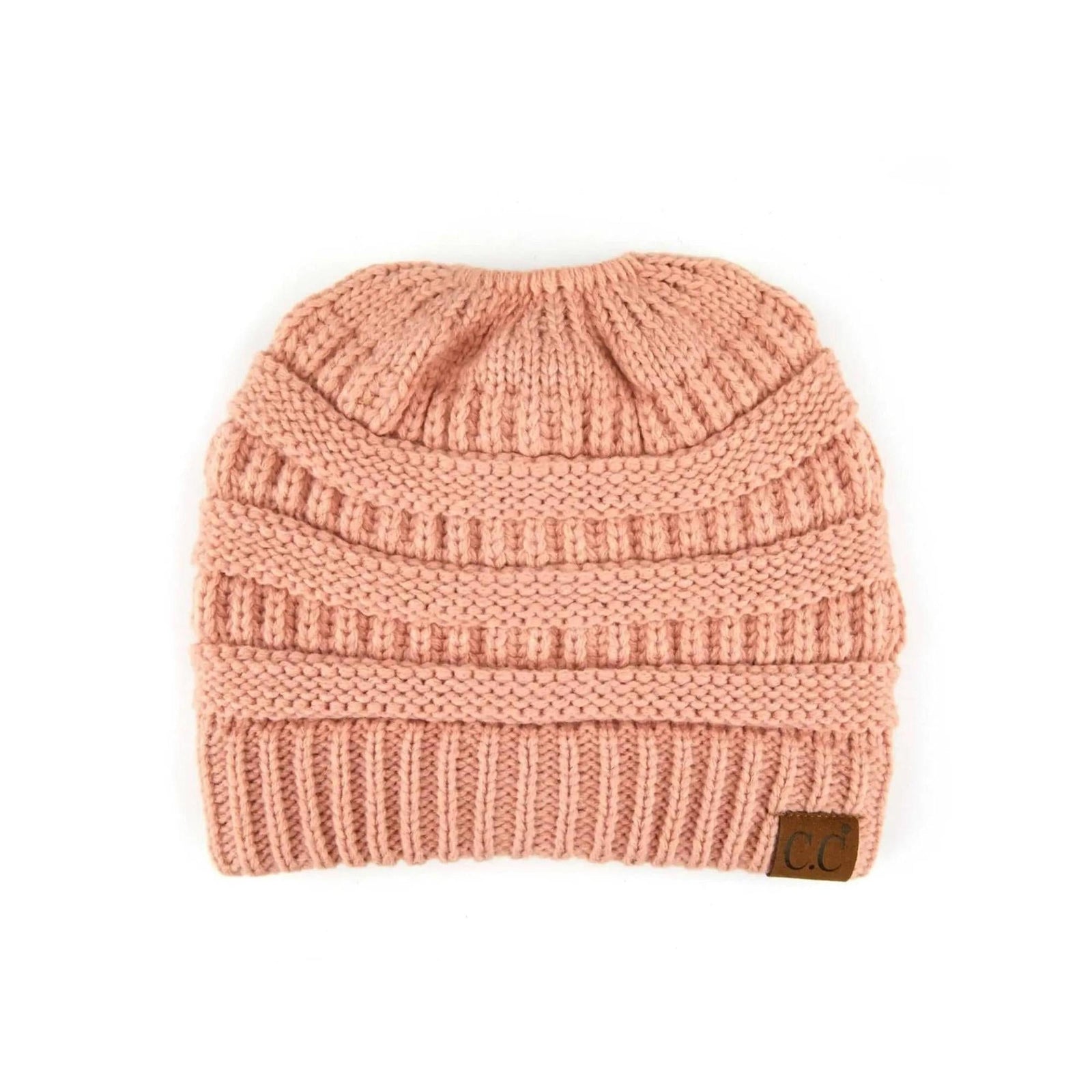 CC Messy Bun Adults and Kids Ponytail Beanies Hats - Truly Contagious