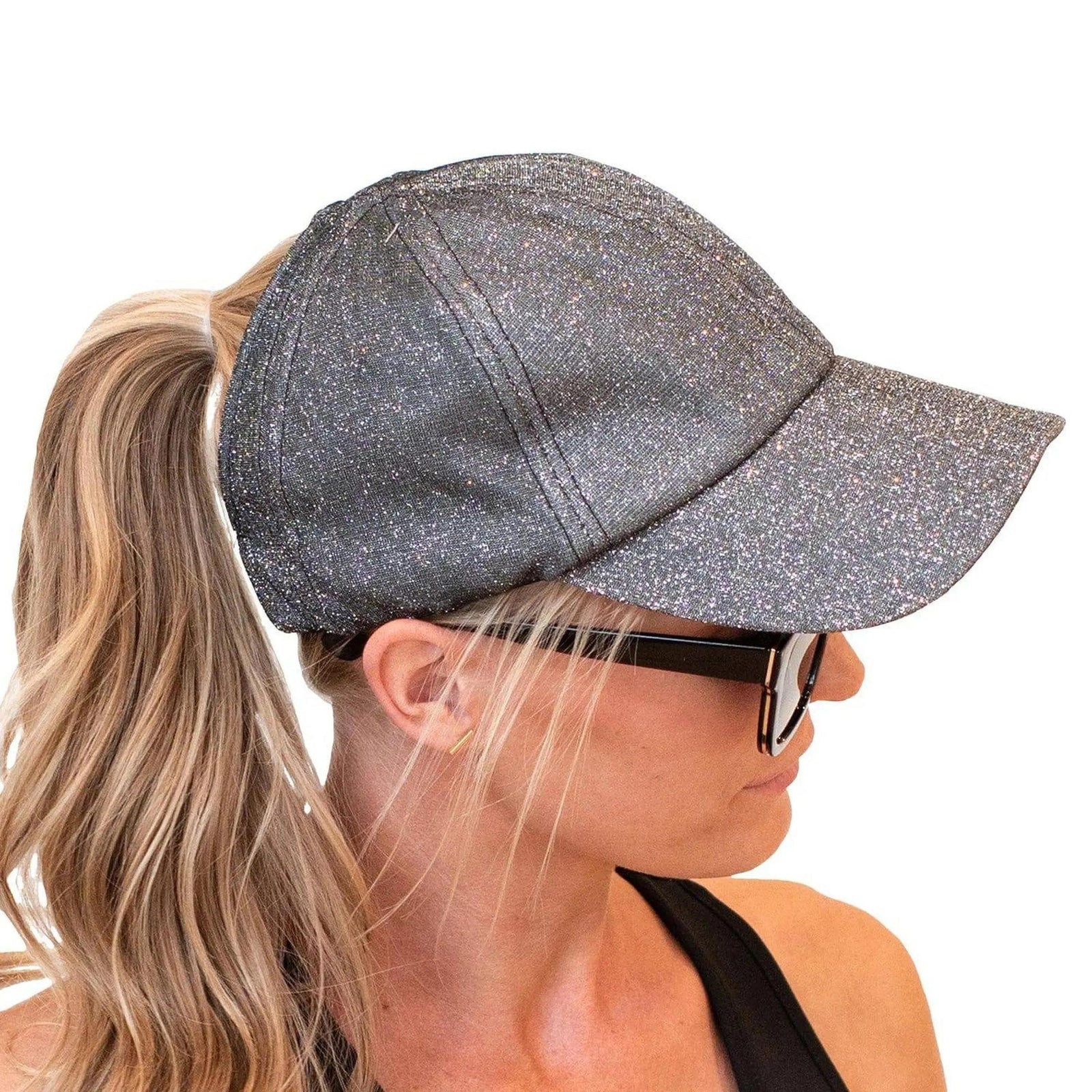 CC Metallic Women Hats Extremely Comfy Fit Ponytail Cap - Truly Contagious