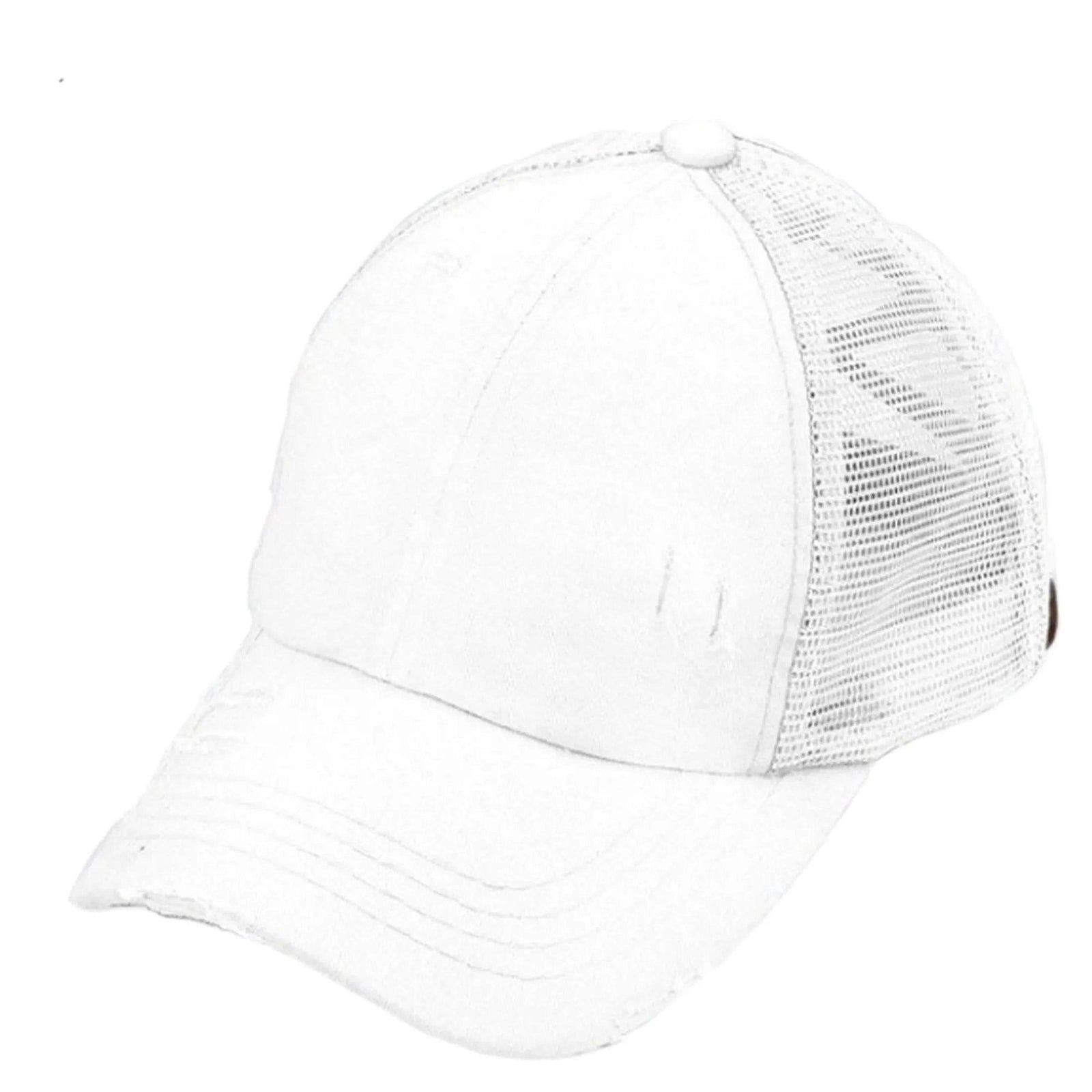 CC Multi - Level Criss Cross Women's Baseball Ponytail Cap Hat - Truly Contagious