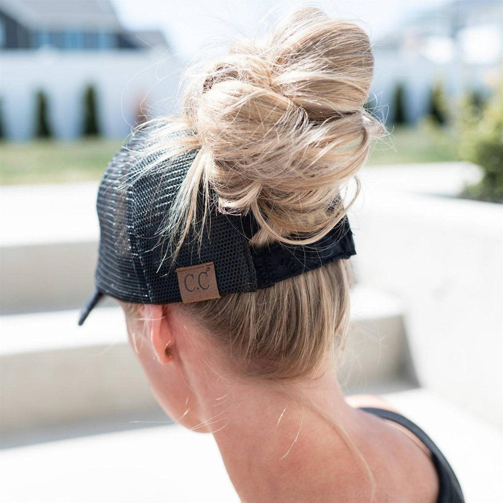 CC Paisley Embroidered Hats Criss Cross Style Women Cap for Ponytails - Truly Contagious