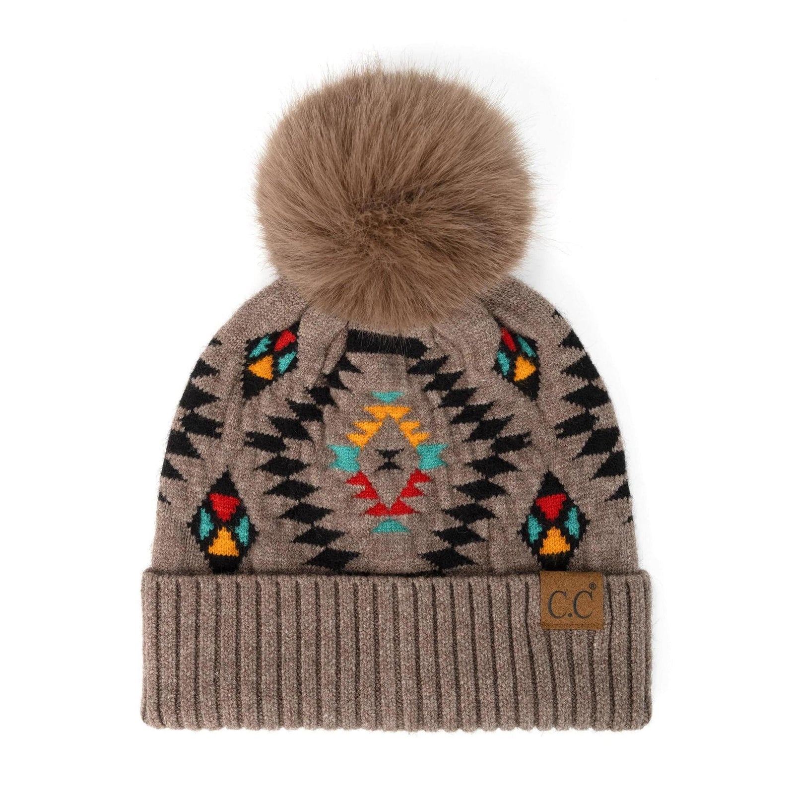 CC South Western Print Beanies Hats - Truly Contagious