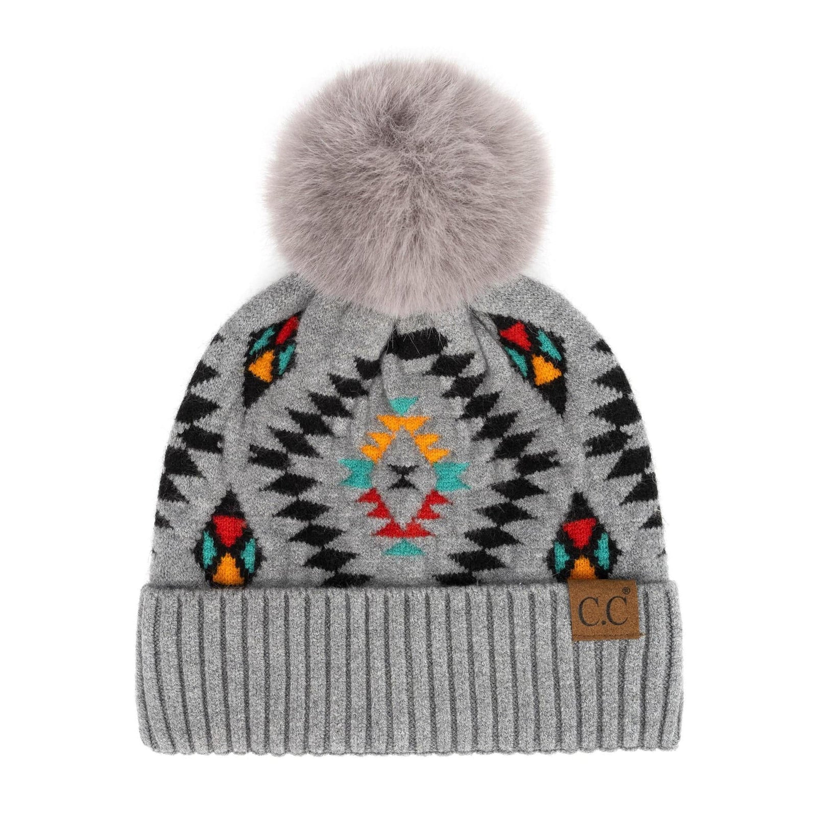 CC South Western Print Beanies Hats - Truly Contagious
