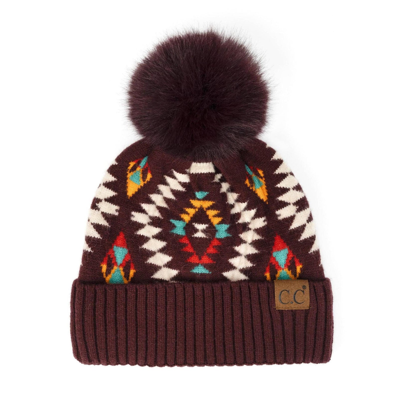CC South Western Print Beanies Hats - Truly Contagious
