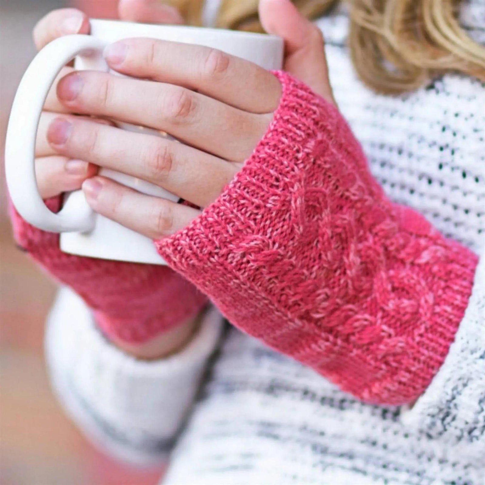 CC Touchscreen Glove w/ Cuff & Pom - Truly Contagious