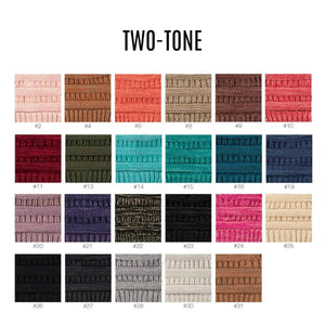 CC Two - Tone Super Soft Popular Beanies Hats - Truly Contagious
