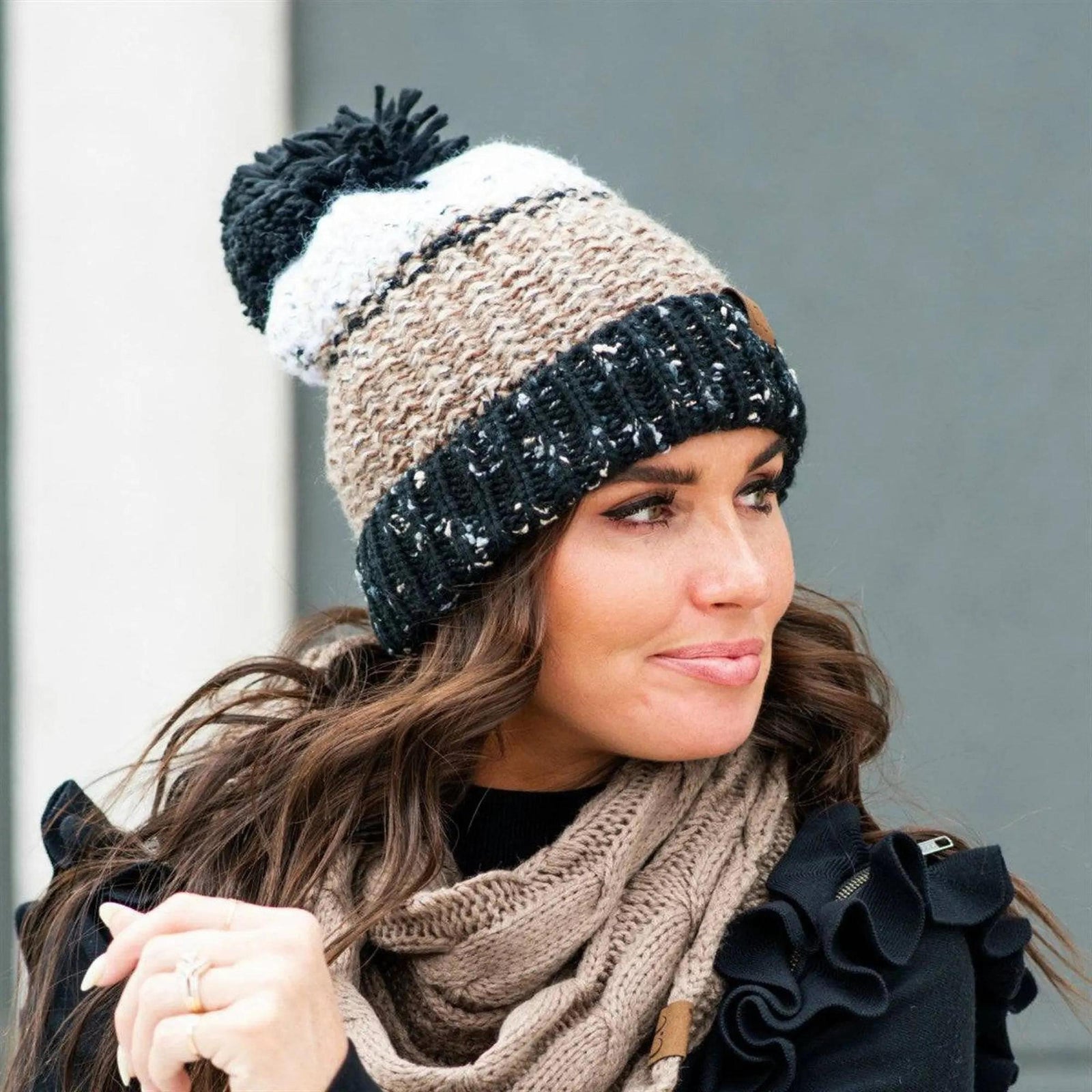 CC Yarn Pom Detailed Beanie - Truly Contagious