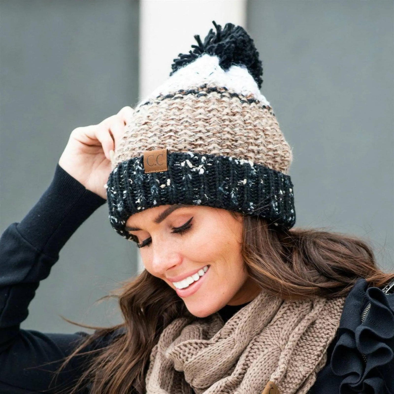 CC Yarn Pom Detailed Beanie - Truly Contagious