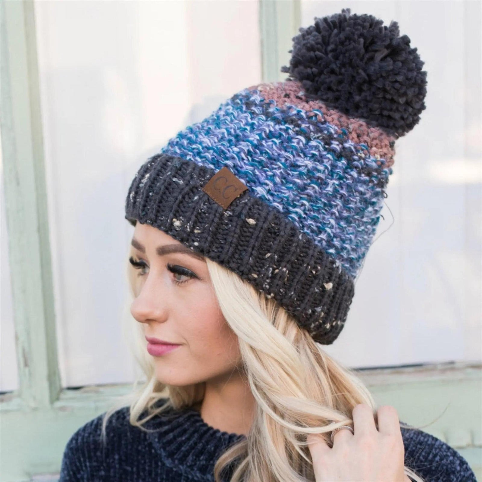 CC Yarn Pom Detailed Beanie - Truly Contagious