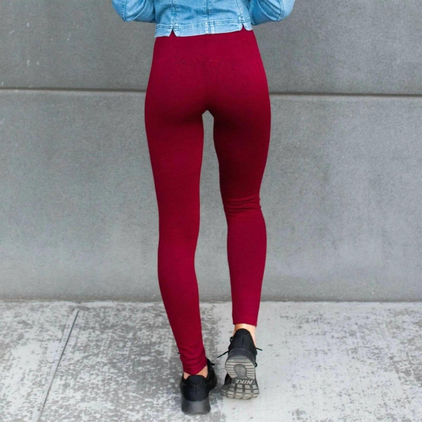 Compression Tummy Control Leggings | Fleece Lined (Yelete) - Truly Contagious