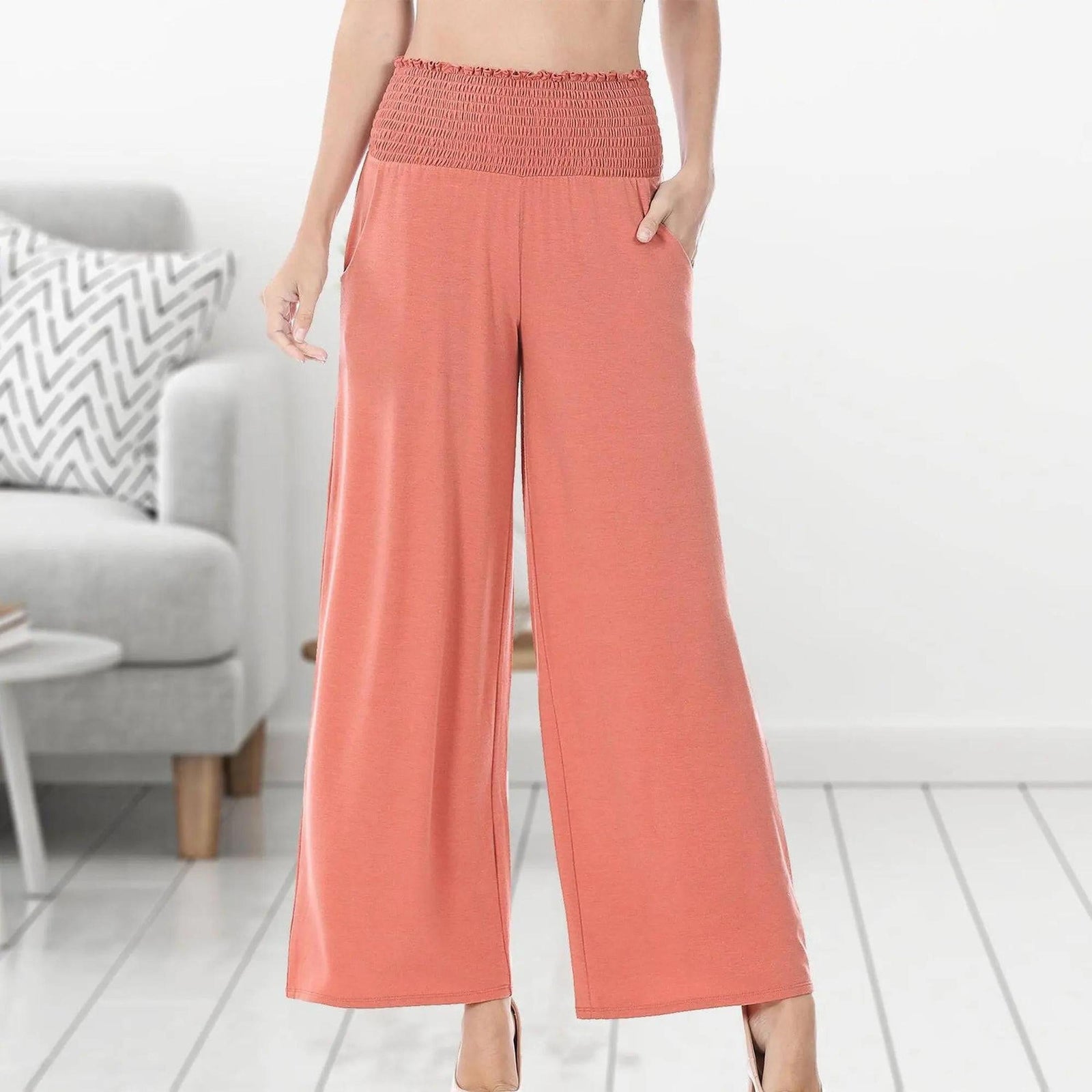 Lounge Pant w/ Smocked Waist - Truly Contagious