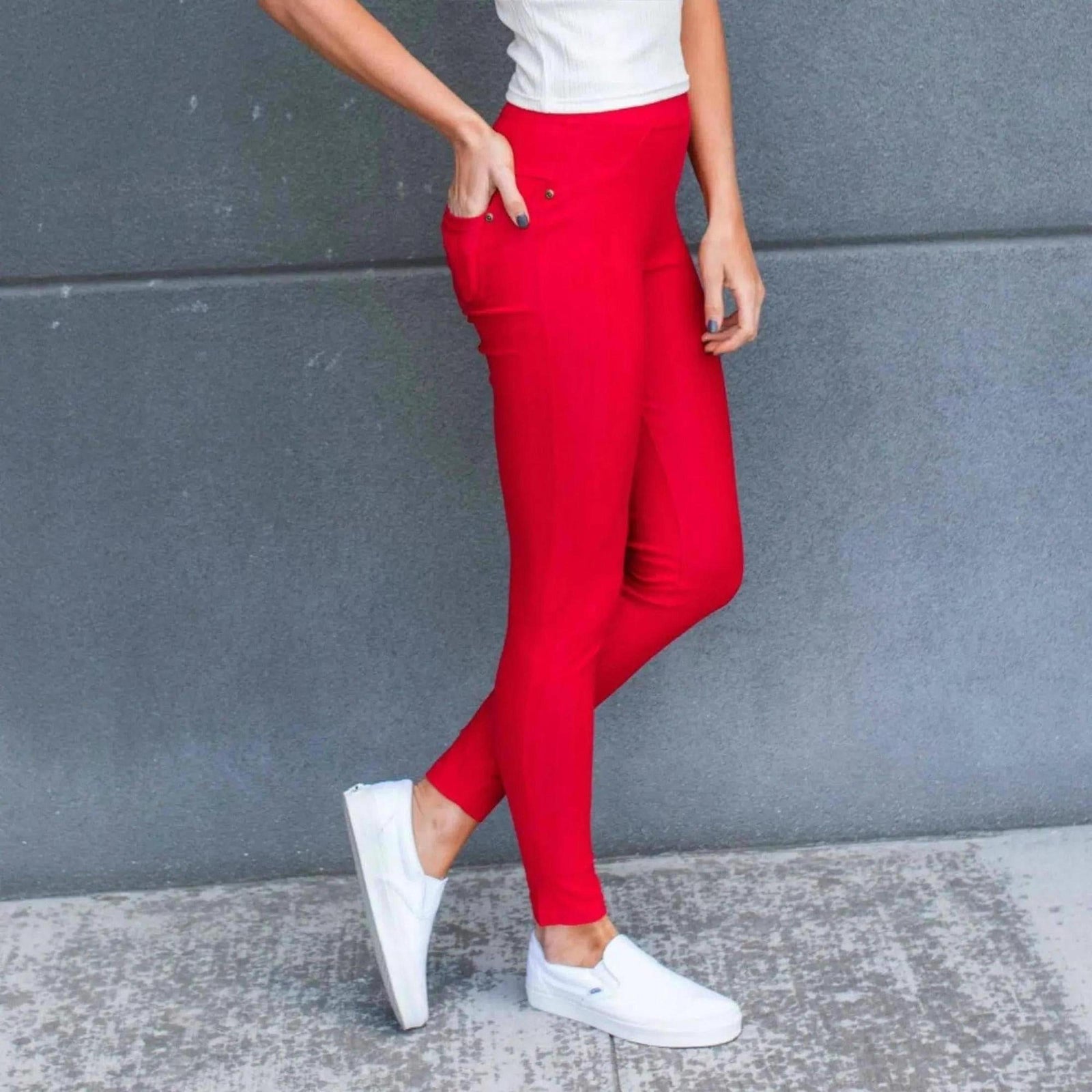 Truly Contagious Premium Stretch Soft High Waisted Jeggings for Women - Denim Leggings - Cotton Stretch Blend - Long (Truly Contagious - New Mix) - Truly Contagious