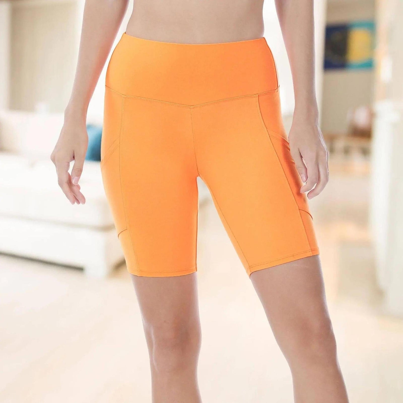 Tummy Control Biker Short Leggings | Cell Phone Pocket (Zenana) - Truly Contagious