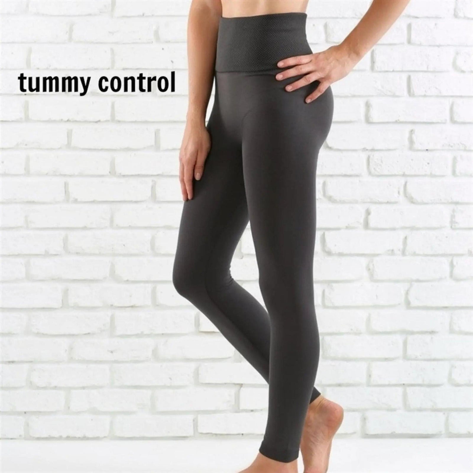 Tummy Control Fleece Lined Leggings Two Sizes Curvy Added - Truly Contagious