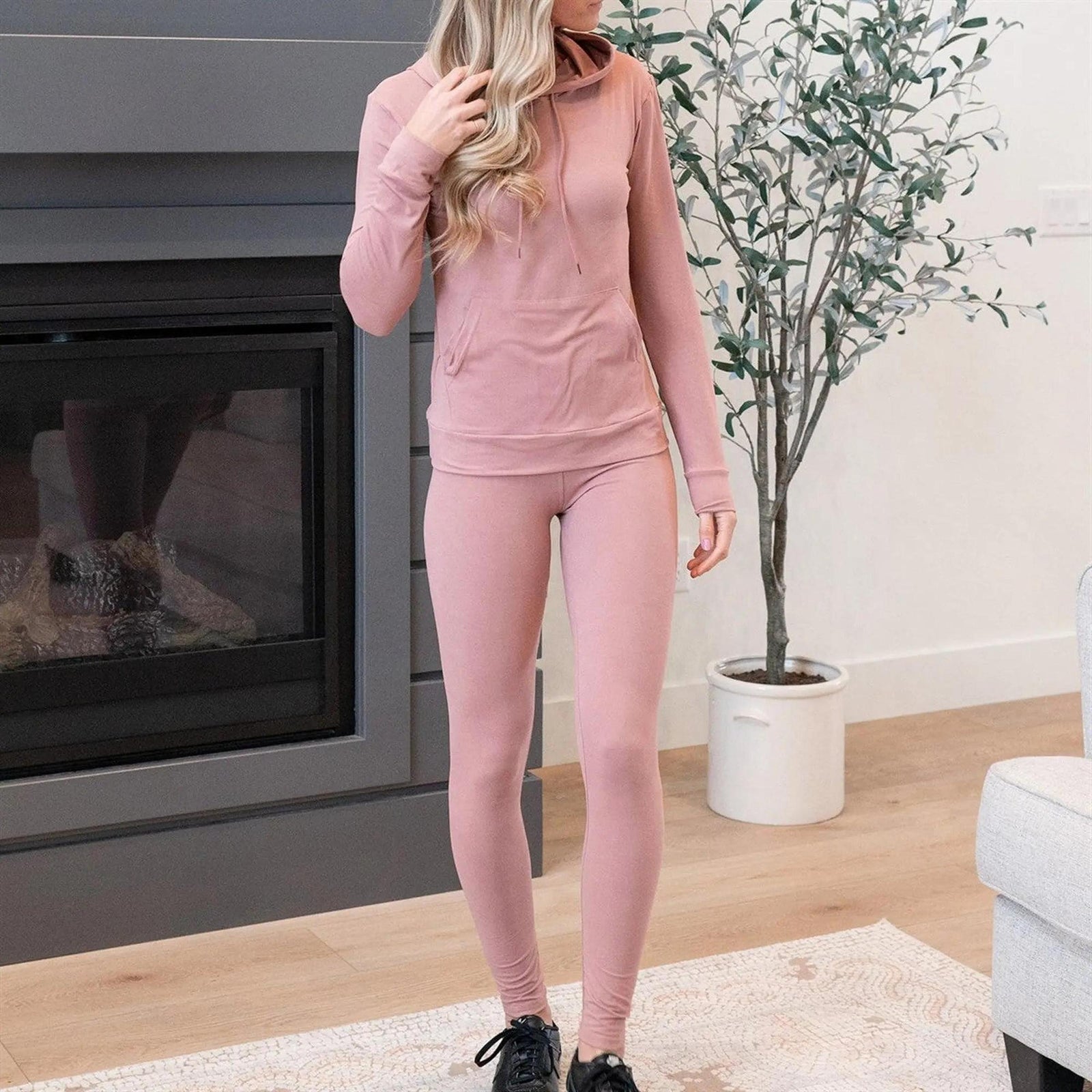 Ultra Soft Phone Pocket Hoodie Set - Truly Contagious