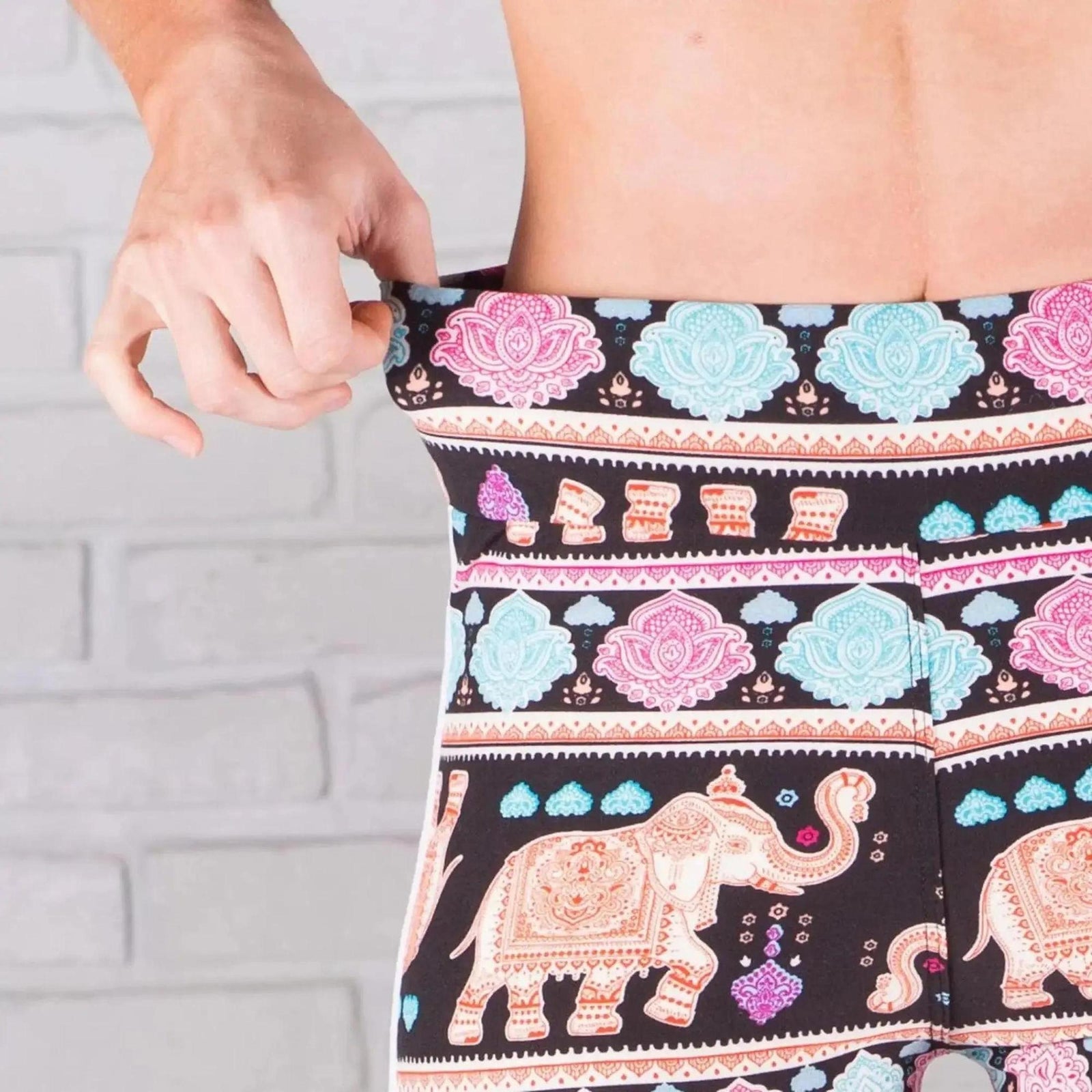 Ultra Soft Printed Leggings w/ Stripe (New Mix) - Truly Contagious