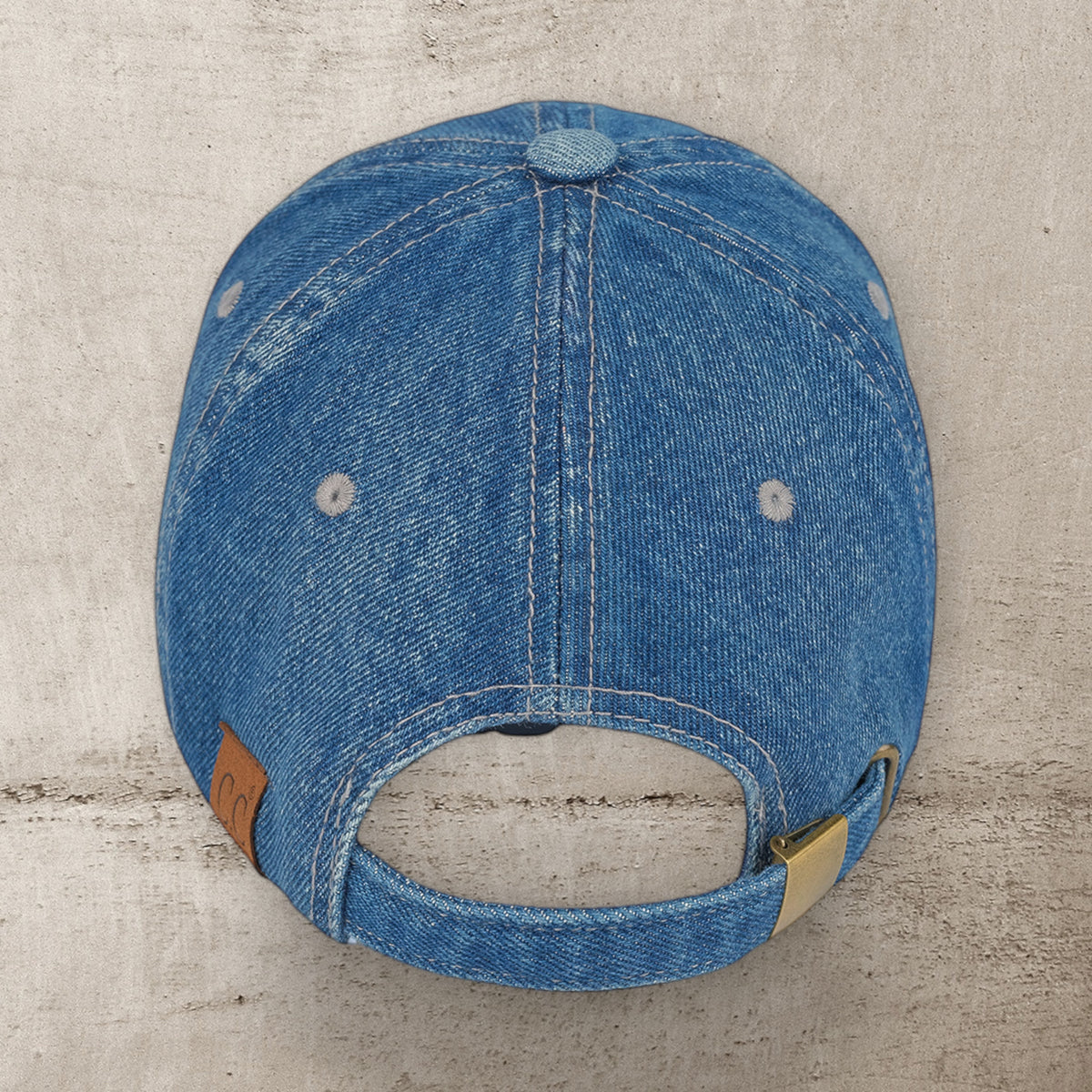 CC Denim Baseball Cap For Women Craft Friendly Embroidery