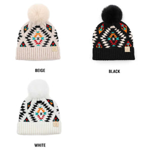 CC Baby Beanie Southwest Print