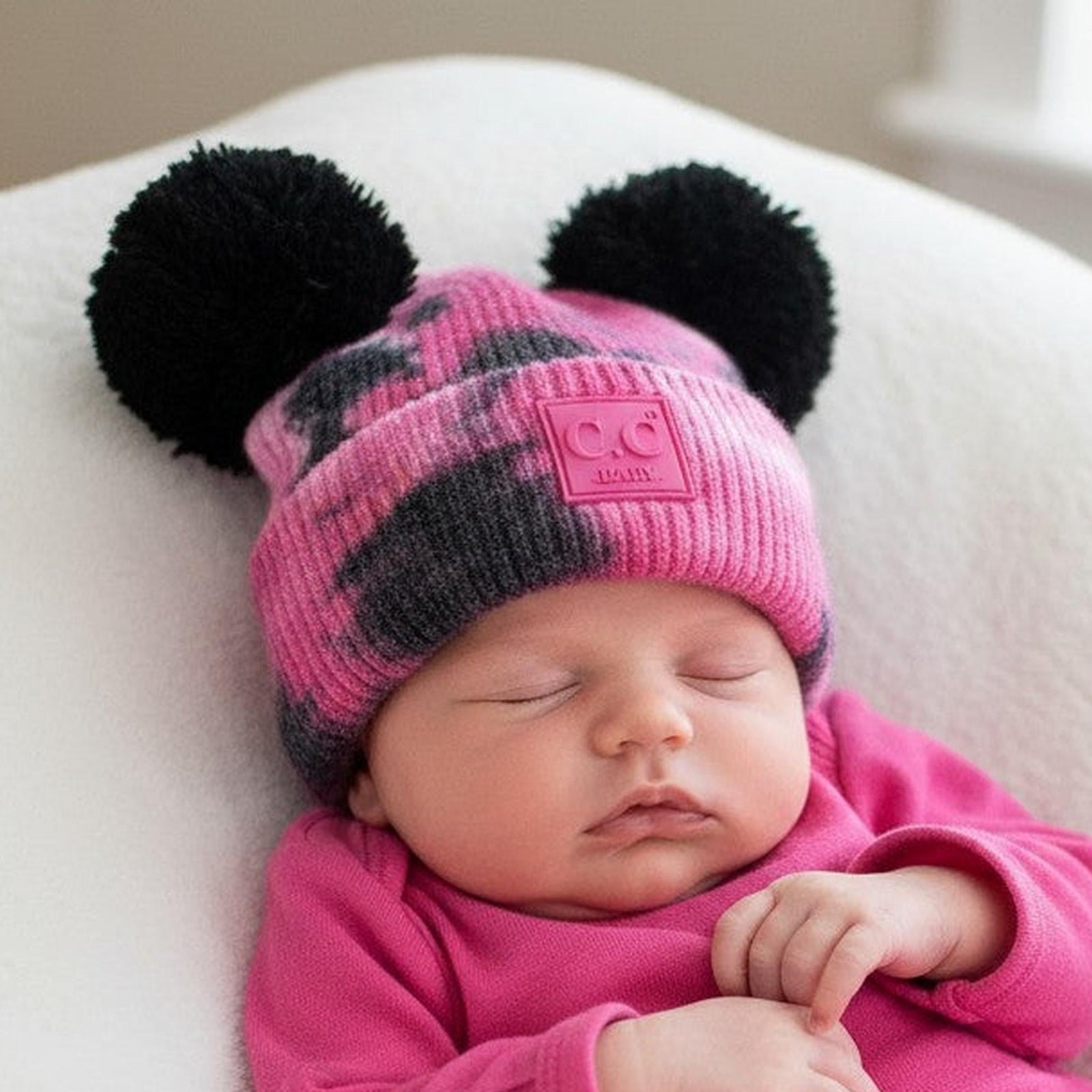 CC Baby Pom Pom Tie-Dye Beanies Hats