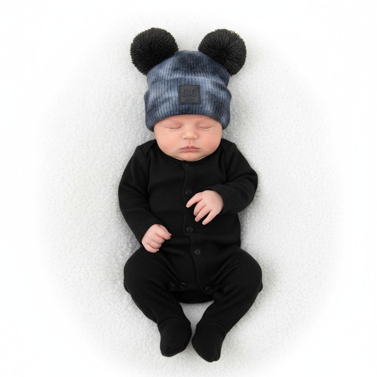 CC Baby Pom Pom Tie-Dye Beanies Hats