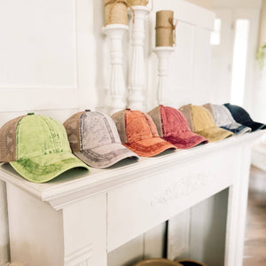 CC Washed Denim Criss Cross Cap