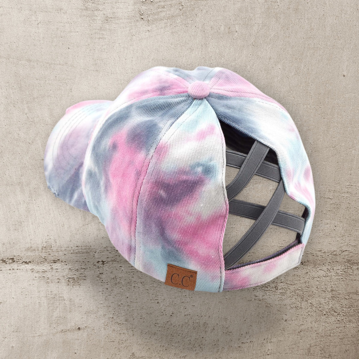 C.C® Criss Cross Ponytail Cap - Women's Cotton Baseball Hat for Ponytails & Braids